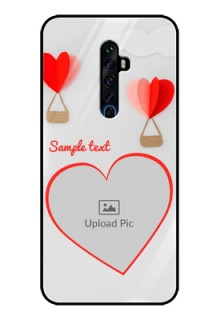 Oppo Reno 2F Custom Glass Mobile Case  - Parachute Love Design