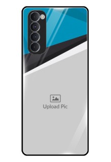 Oppo Reno 4 Pro Photo Printing on Glass Case  - Simple Pattern Photo Upload Design