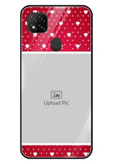 Poco C31 Photo Printing on Glass Case - Hearts Mobile Case Design