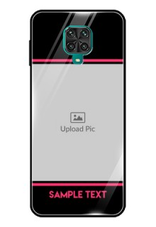 Poco M2 Pro Custom Glass Mobile Case  - with Add Text Design