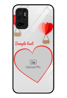 Poco M3 Pro 5G Custom Glass Mobile Case - Parachute Love Design