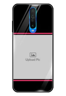 Poco X2 Custom Glass Mobile Case  - with Add Text Design