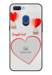 Realme 2 Custom Glass Mobile Case  - Parachute Love Design