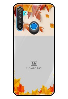 Realme 5 Photo Printing on Glass Case  - Autumn Maple Leaves Design