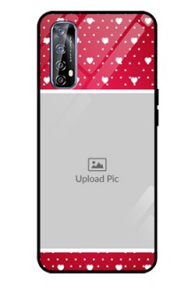 Realme 7 Photo Printing on Glass Case  - Hearts Mobile Case Design