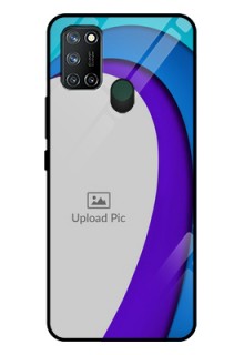 Realme 7I Photo Printing on Glass Case  - Simple Pattern Design