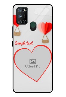 Realme 7I Custom Glass Mobile Case  - Parachute Love Design