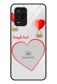 Realme 8 5G Custom Glass Mobile Case - Parachute Love Design