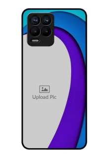 Realme 8 Pro Photo Printing on Glass Case - Simple Pattern Design