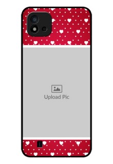 Realme C11 2021 Photo Printing on Glass Case - Hearts Mobile Case Design
