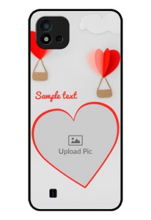 Realme C20 Custom Glass Mobile Case - Parachute Love Design