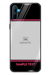 Realme C3 Custom Glass Mobile Case  - with Add Text Design