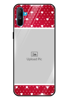 Realme C3 Photo Printing on Glass Case  - Hearts Mobile Case Design