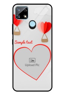Narzo 30A Custom Glass Mobile Case  - Parachute Love Design