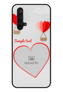 Realme X3 Custom Glass Mobile Case - Parachute Love Design
