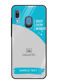 Samsung Galaxy A20 Custom Glass Mobile Case  - Happy Moment Design