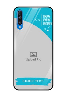 Galaxy A30s Custom Glass Mobile Case  - Happy Moment Design