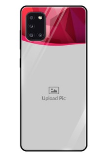 Galaxy A31 Custom Glass Mobile Case  - Red Abstract Design