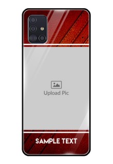 Galaxy A51 Personalized Glass Phone Case  - Leather Phone Case Design