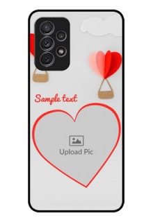 Galaxy A52 Custom Glass Mobile Case - Parachute Love Design