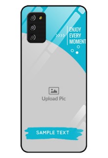 Galaxy M02s Custom Glass Mobile Case  - Happy Moment Design