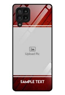 Galaxy M32 4G Personalized Glass Phone Case  - Leather Phone Case Design