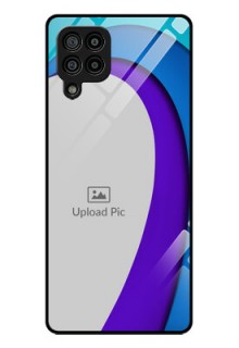 Galaxy M32 4G Photo Printing on Glass Case  - Simple Pattern Design