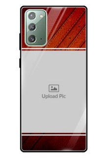 Galaxy Note 20 Personalized Glass Phone Case  - Leather Phone Case Design