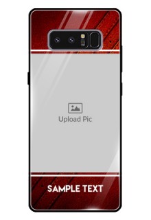 Galaxy Note 8 Personalized Glass Phone Case  - Leather Phone Case Design
