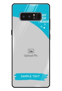Galaxy Note 8 Custom Glass Mobile Case  - Happy Moment Design