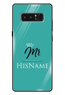 Galaxy Note 8 Custom Glass Phone Case Mr with Name
