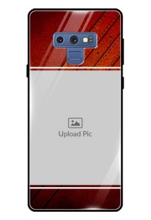 Galaxy Note 9 Personalized Glass Phone Case  - Leather Phone Case Design