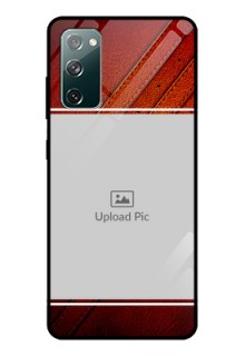 Galaxy S20 FE 5G Personalized Glass Phone Case  - Leather Phone Case Design