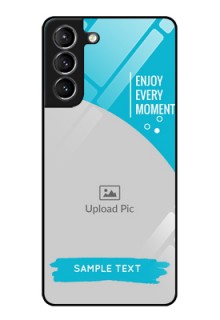 Galaxy S21 Custom Glass Mobile Case  - Happy Moment Design