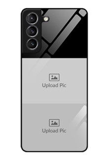 Galaxy S21 2 Images on Glass Phone Cover