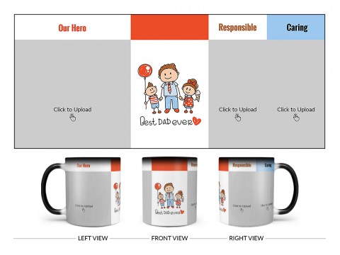Best Dad Ever Design On Magic Black Mug Best Dad Ever Design On Magic Black Mug