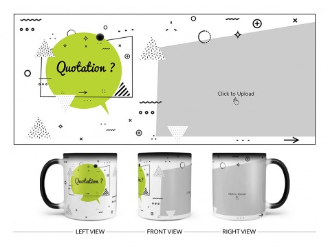 Quotation? Design On Magic Black Mug Quotation? Design On Magic Black Mug