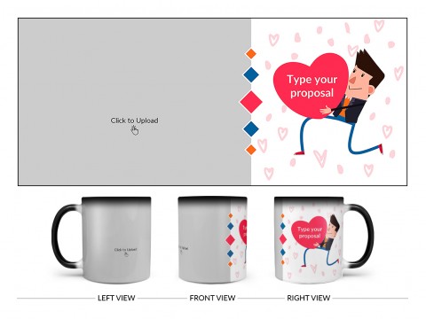 Proposal Design On Magic Black Mug Proposal Design On Magic Black Mug