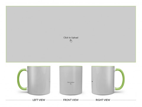 Full Pic Upload Upload Design On Dual Tone Light Green Mug Full Pic Upload Upload Design On Dual Tone Light Green Mug