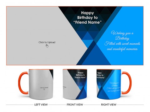 Wishing You A Birthday Filled With Sweet Moments Quote Design On Dual Tone Orange Mug Wishing You A Birthday Filled With Sweet Moments Quote Design On Dual Tone Orange Mug