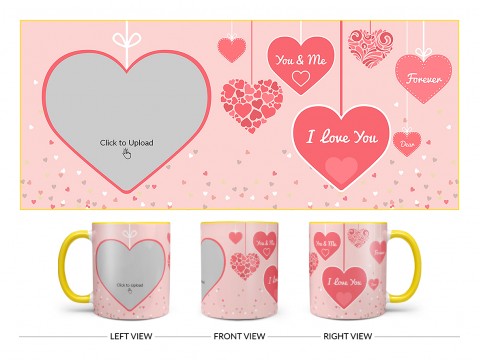 Your & Me Forever Design On Dual Tone Yellow Mug