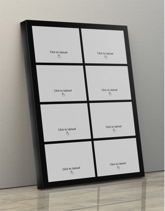 Photo Canvas Frames 10x14 - 8 Pics Upload With Border Design