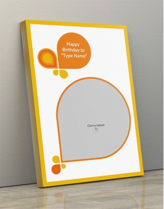 Photo Canvas Frames 10x14 - Orange Color Abstracts Design