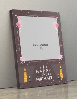 Photo Canvas Frames 10x14 - Birthday Candles And Cup Cakes Design