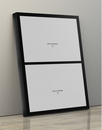 Photo Canvas Frames 12x17 - 2 Pics Upload With Border Design Photo Canvas Frames 12x17 - 2 Pics Upload With Border Design