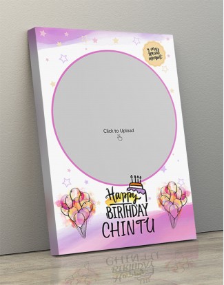 Photo Canvas Frames 12x17 - Special Moment Birthday Wishes Design Photo Canvas Frames 12x17 - Special Moment Birthday Wishes Design