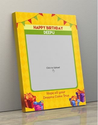 Photo Canvas Frames 12x17 - Dreams Come True Happy Birthday  Design Photo Canvas Frames 12x17 - Dreams Come True Happy Birthday  Design