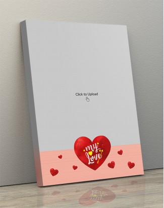 Photo Canvas Frames 12x17 - Red Hearts With Love  Design Photo Canvas Frames 12x17 - Red Hearts With Love  Design