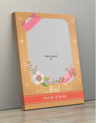 Photo Canvas Frames 12x17 - Bouquet With Love Background Design Photo Canvas Frames 12x17 - Bouquet With Love Background Design