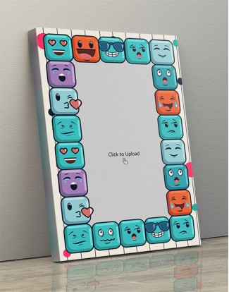 Photo Canvas Frames 12x17 - Emojis Lover Design Photo Canvas Frames 12x17 - Emojis Lover Design
